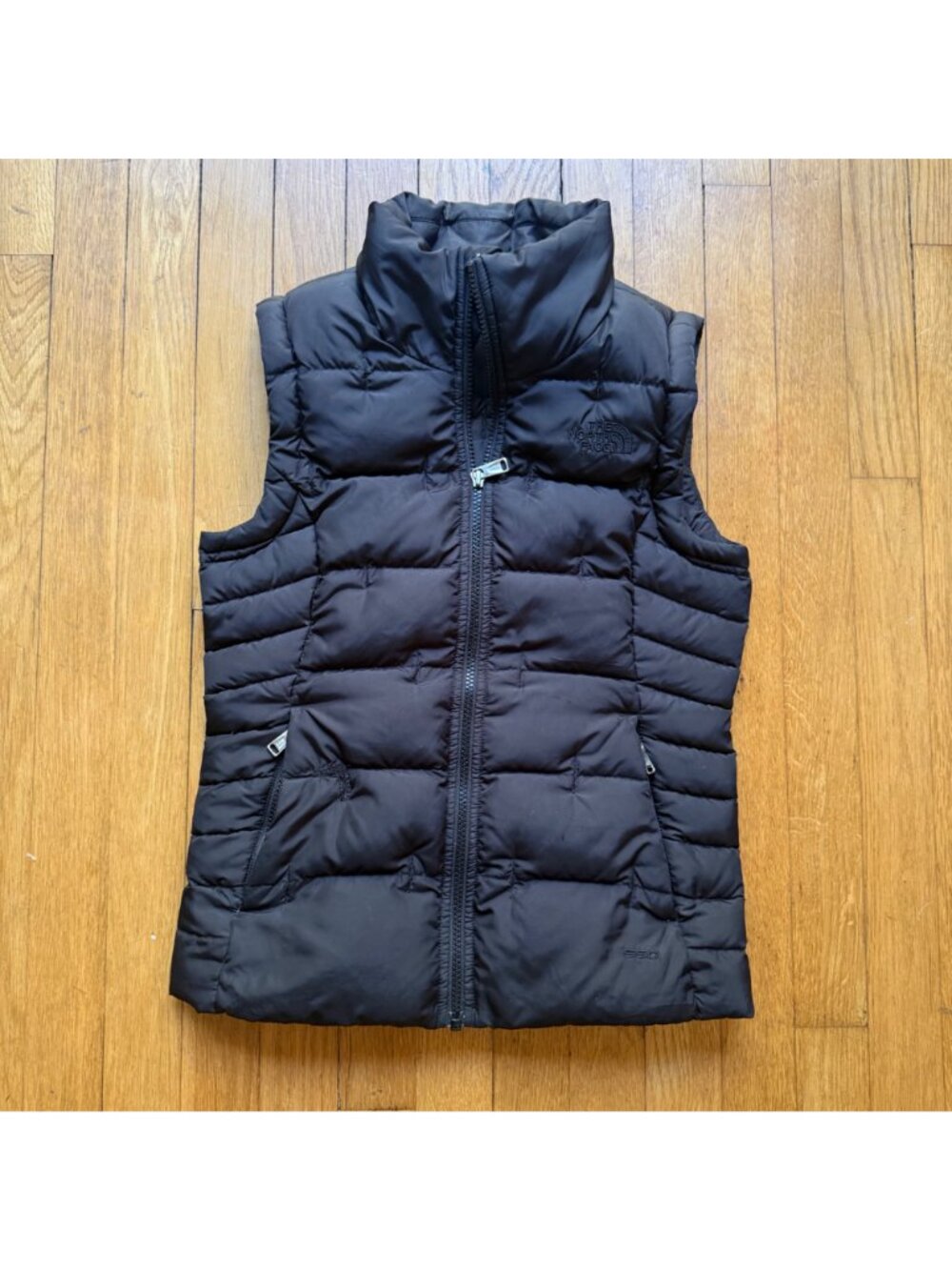The North Face Youth Girls Size M Black 550 Goose Down Fill Outdoor Puffer Vest - Picture 3 of 16
